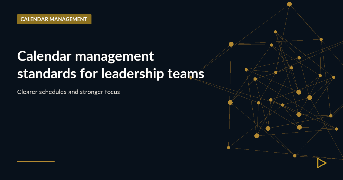 Illustration for Calendar management standards for leadership teams
