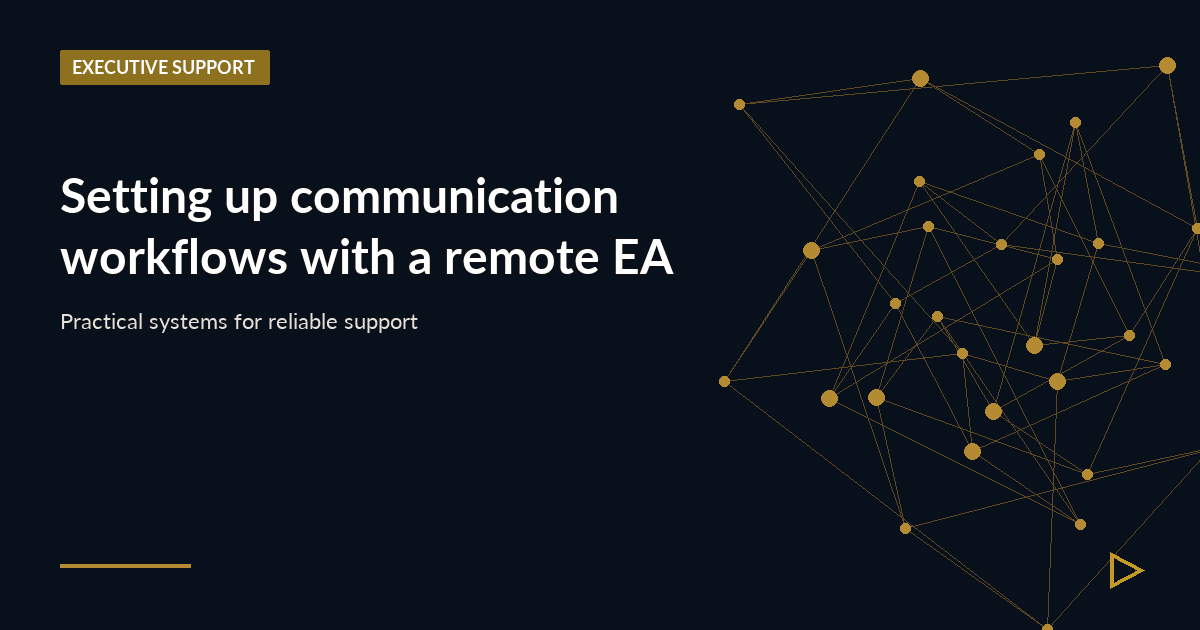 Illustration for Setting up communication workflows with a remote EA
