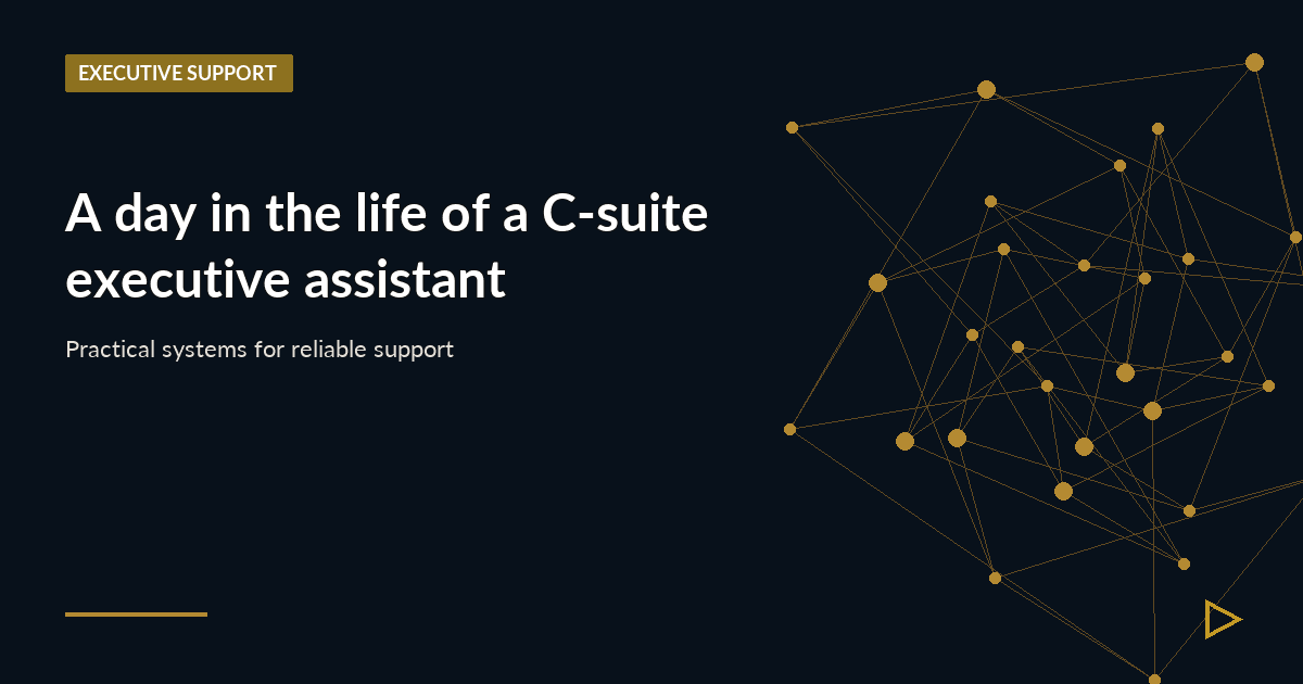 Illustration for A day in the life of a C-suite executive assistant