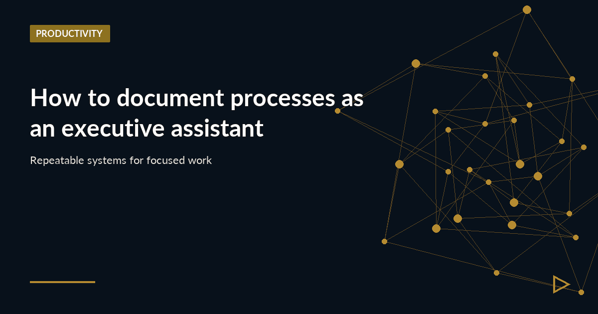 Illustration for How to document processes as an executive assistant