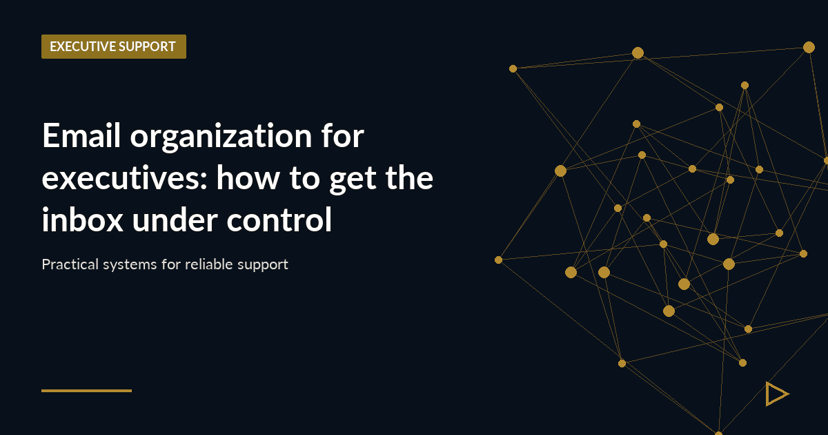 Illustration for Email organization for executives: how to get the inbox under control