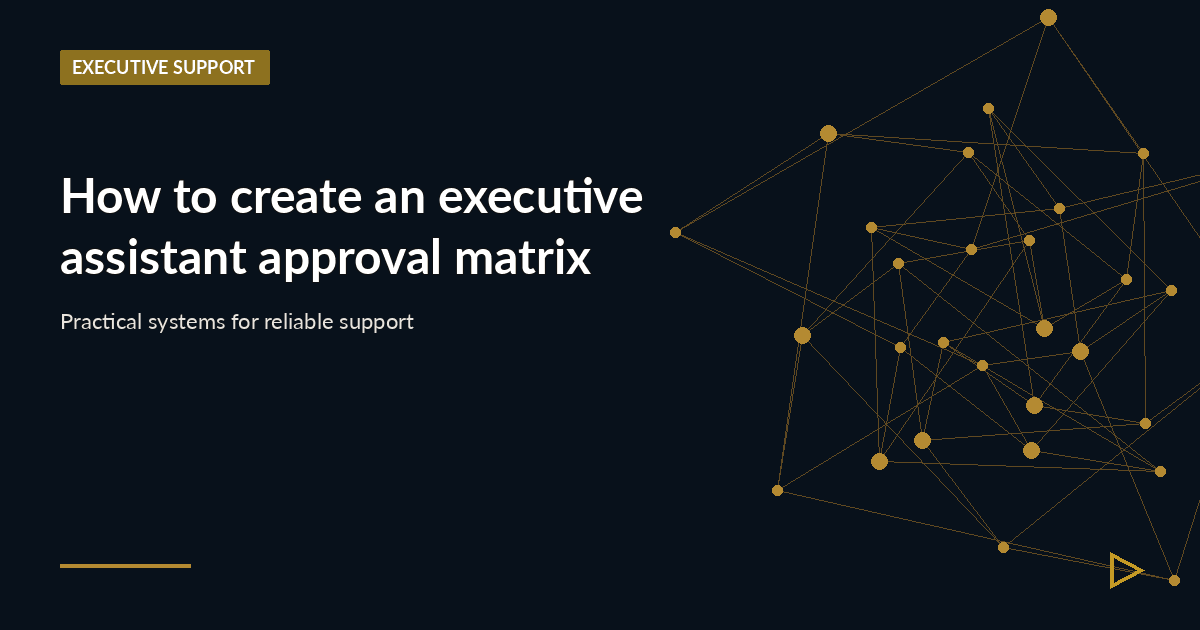 Illustration for How to create an executive assistant approval matrix
