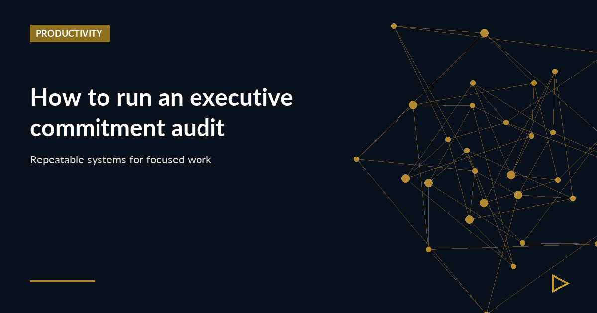 Illustration for How to run an executive commitment audit
