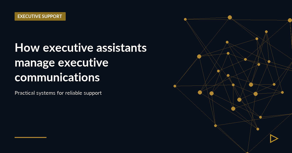 Illustration for How executive assistants manage executive communications