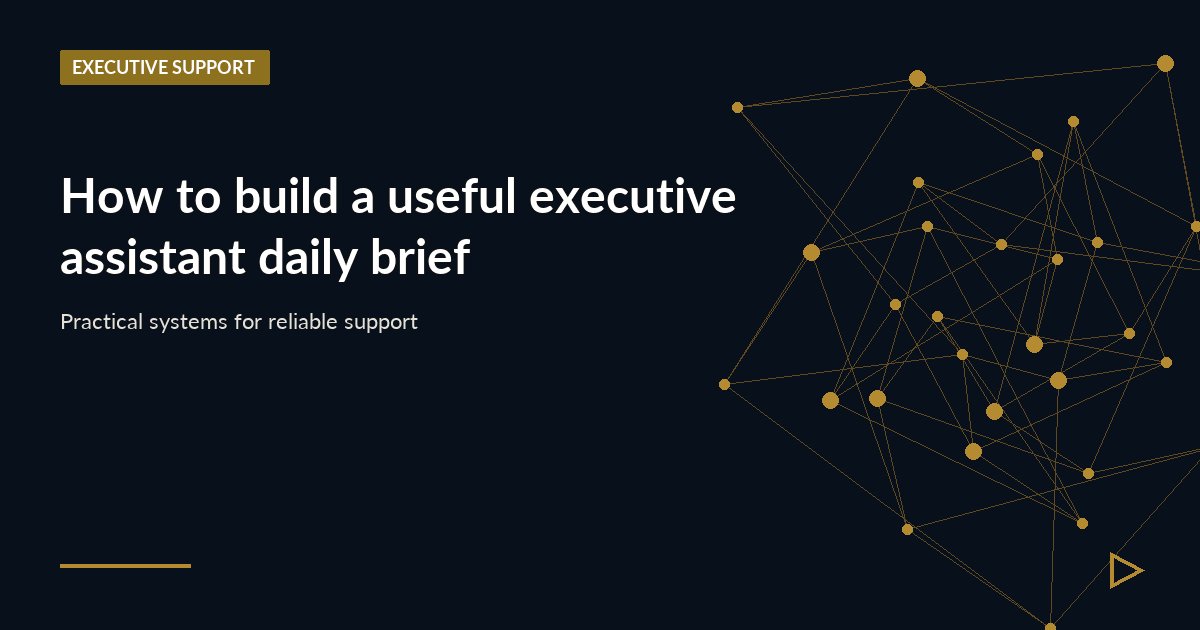 Illustration for How to build a useful executive assistant daily brief