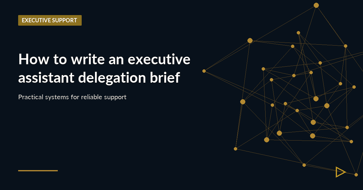 Illustration for How to write an executive assistant delegation brief
