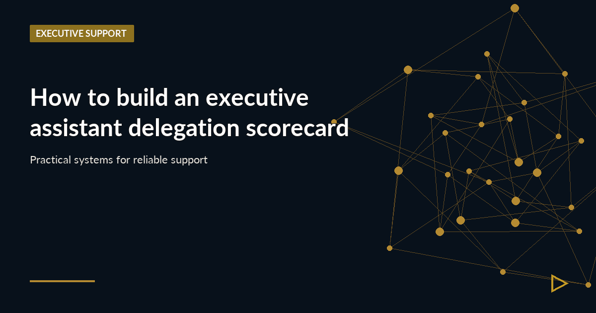 Illustration for How to build an executive assistant delegation scorecard