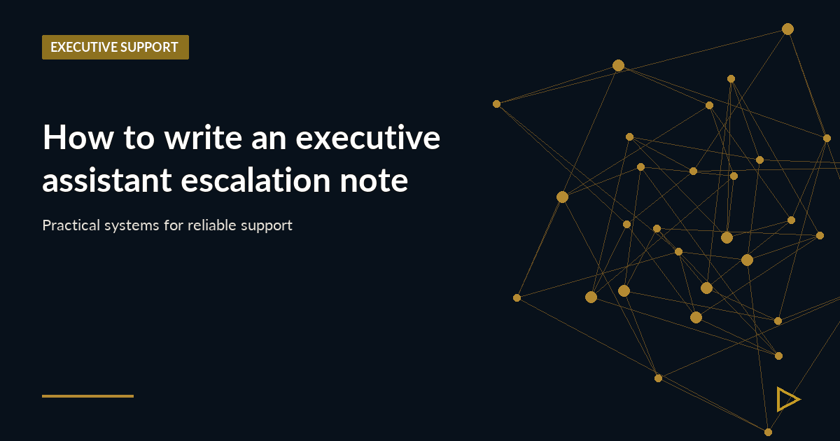 Illustration for How to write an executive assistant escalation note