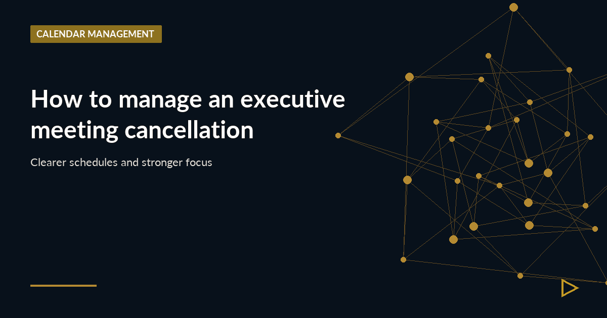 Illustration for How to manage an executive meeting cancellation