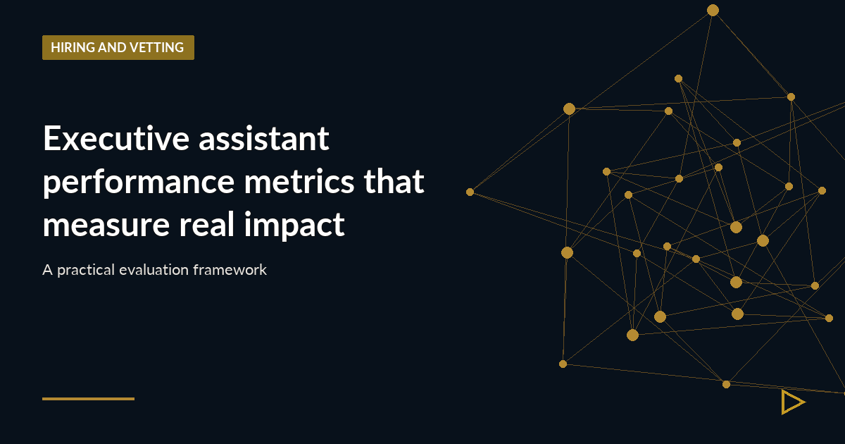 Illustration for Executive assistant performance metrics that measure real impact
