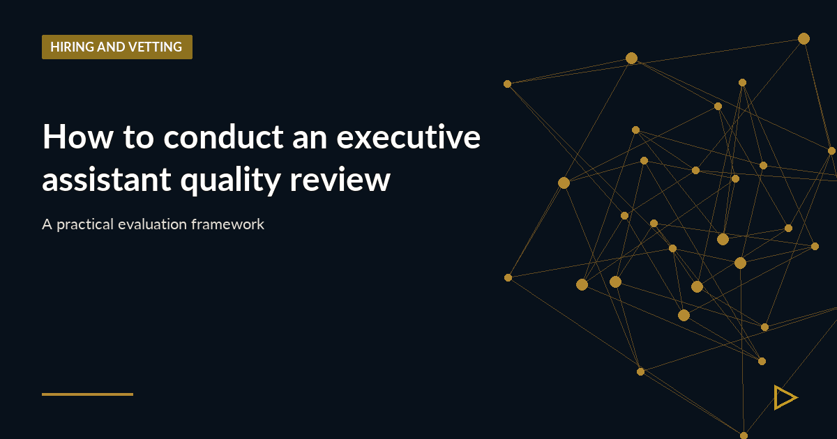 Illustration for How to conduct an executive assistant quality review