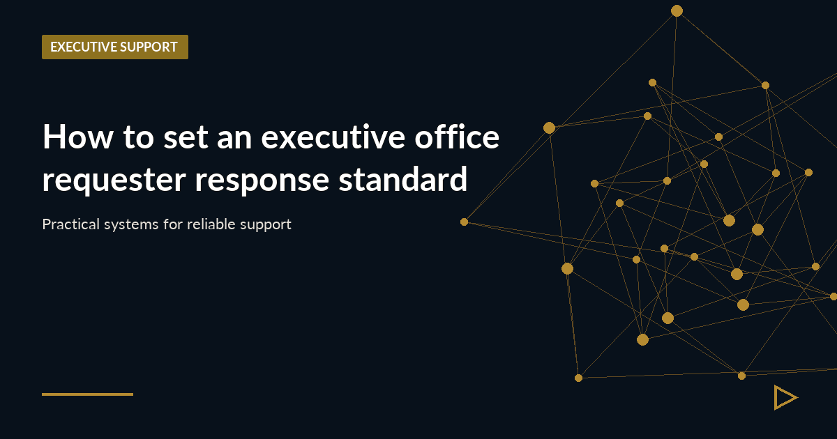 Illustration for How to set an executive office requester response standard