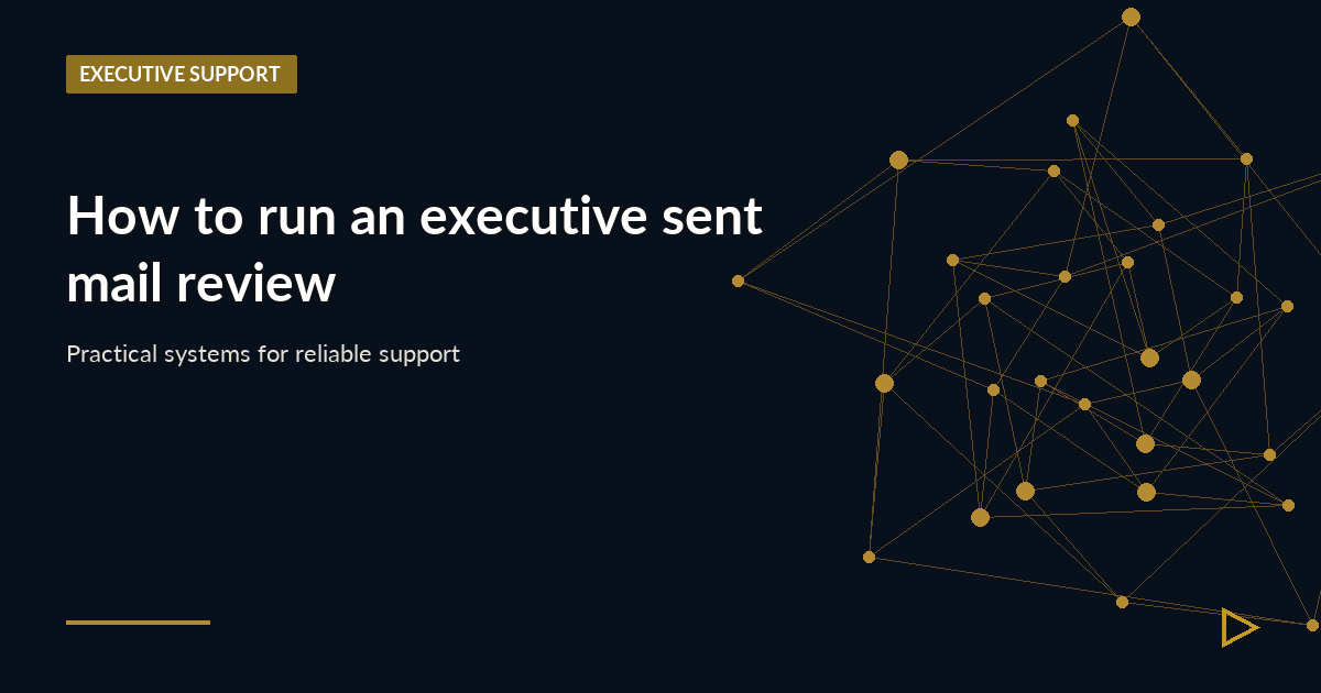 Illustration for How to run an executive sent mail review