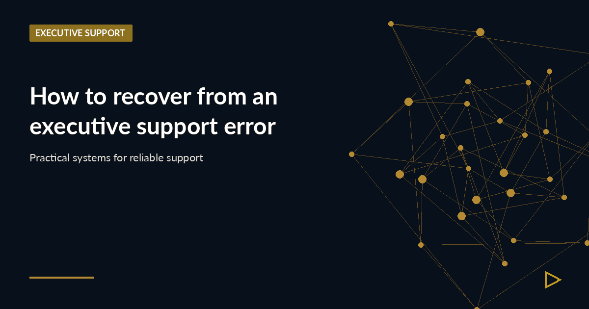 Illustration for How to recover from an executive support error