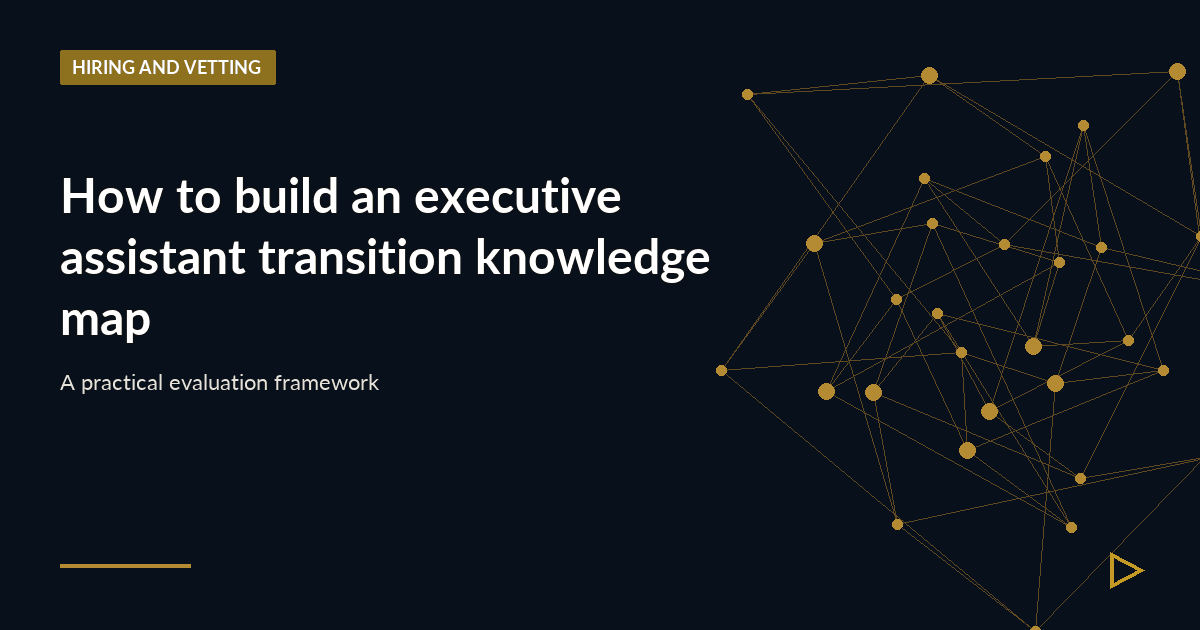 Illustration for How to build an executive assistant transition knowledge map
