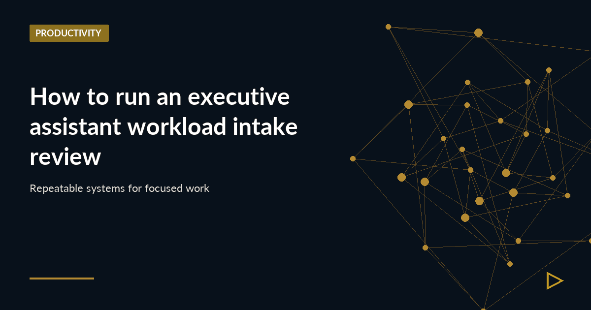 Illustration for How to run an executive assistant workload intake review