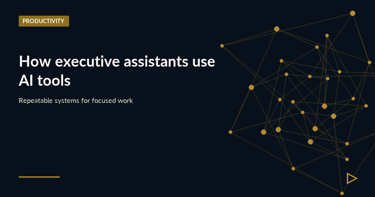 Illustration for How executive assistants use AI tools