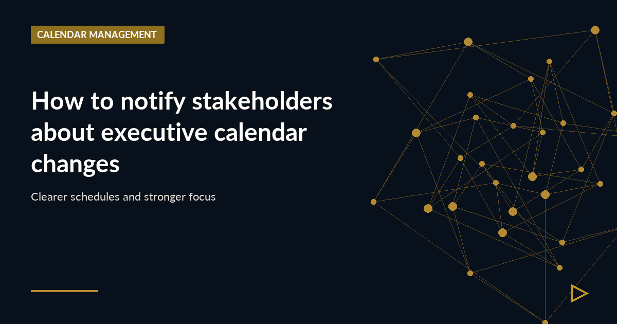 Illustration for How to notify stakeholders about executive calendar changes