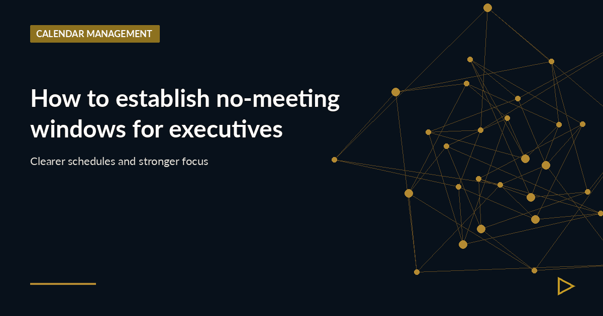 Illustration for How to establish no-meeting windows for executives