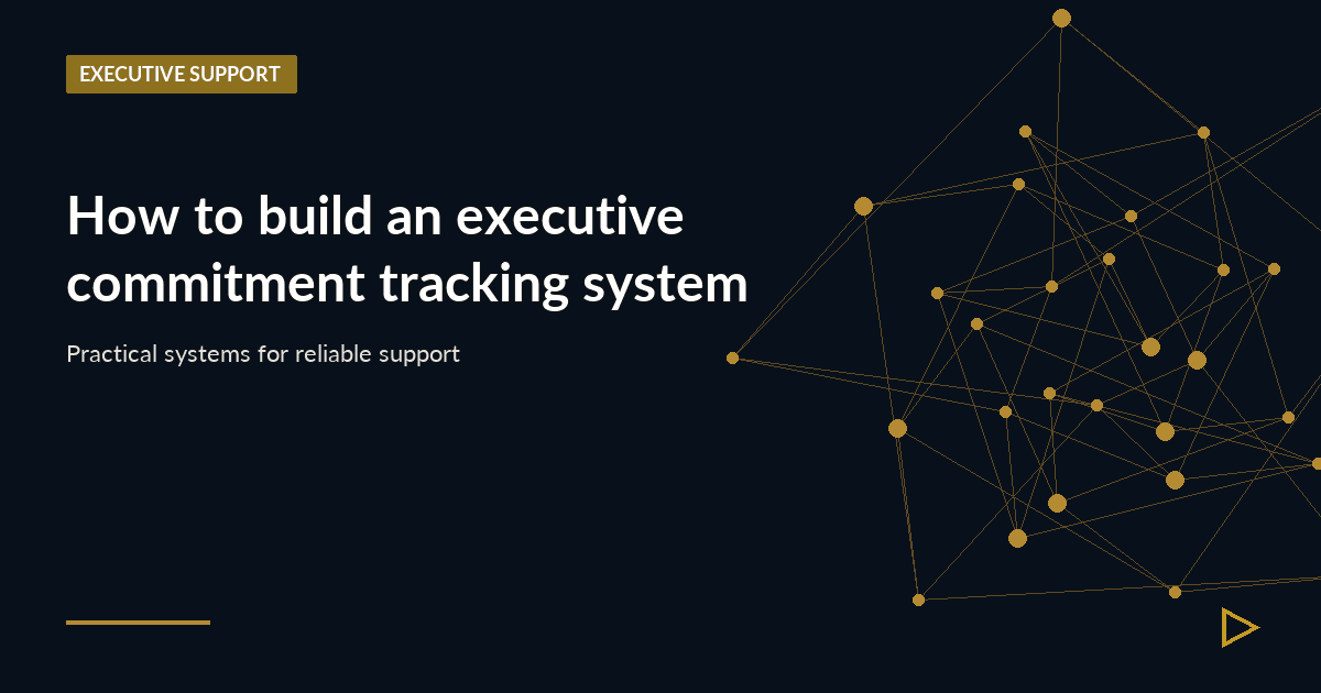 Illustration for How to build an executive commitment tracking system