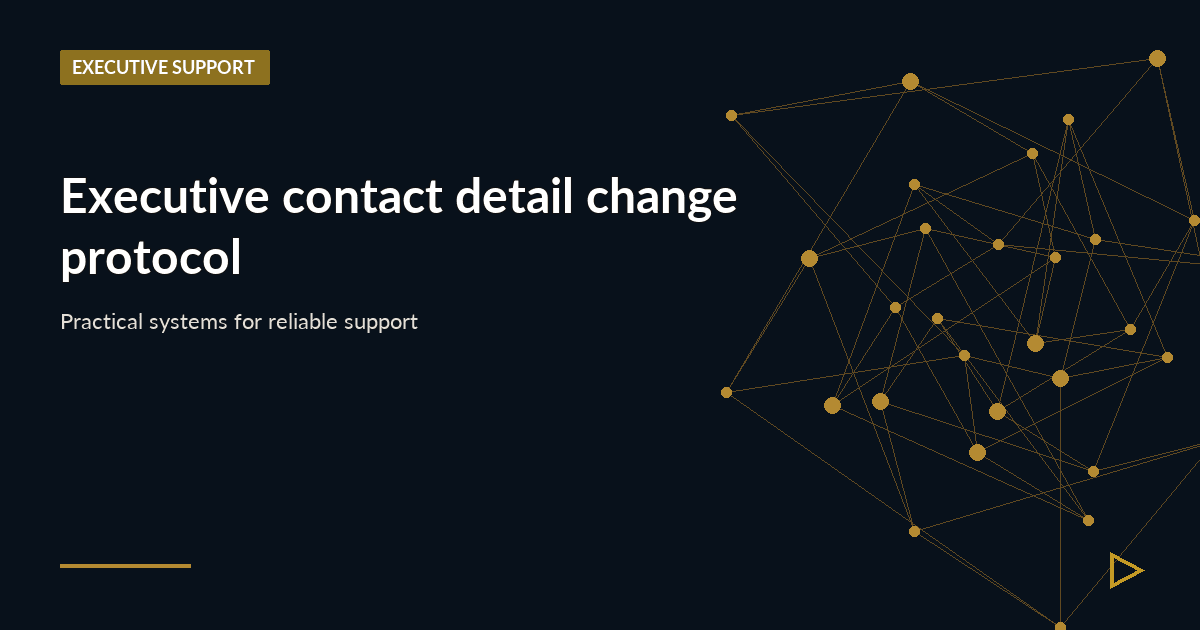 Illustration for Executive contact detail change protocol