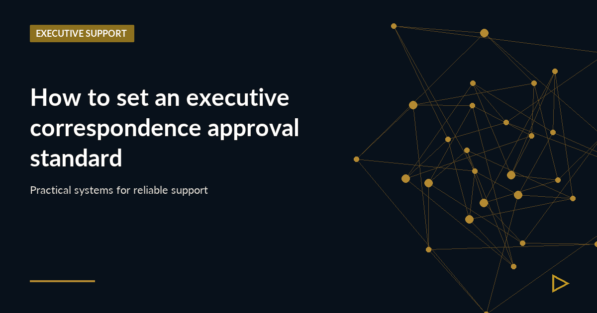 Illustration for How to set an executive correspondence approval standard