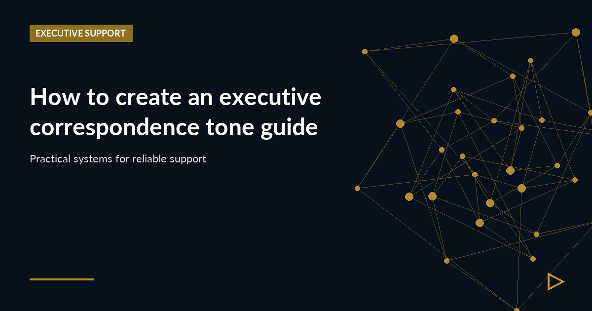 Illustration for How to create an executive correspondence tone guide