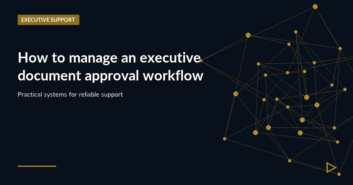 Illustration for How to manage an executive document approval workflow