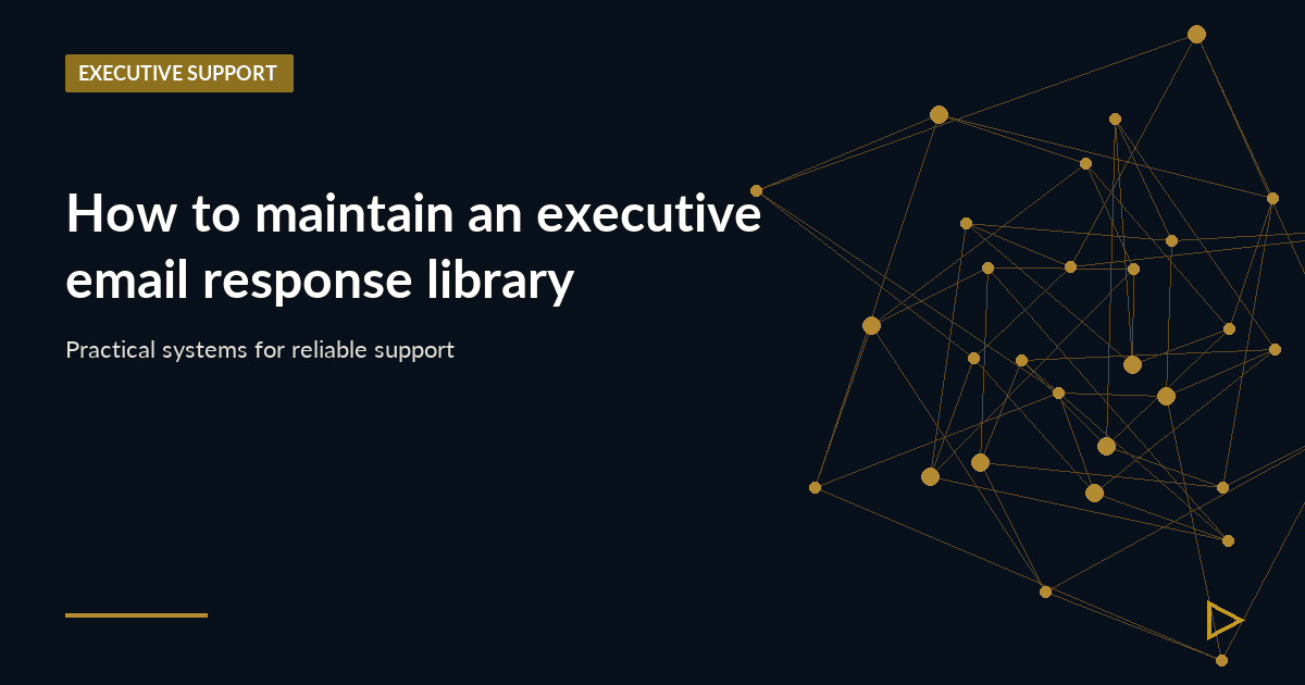 Illustration for How to maintain an executive email response library