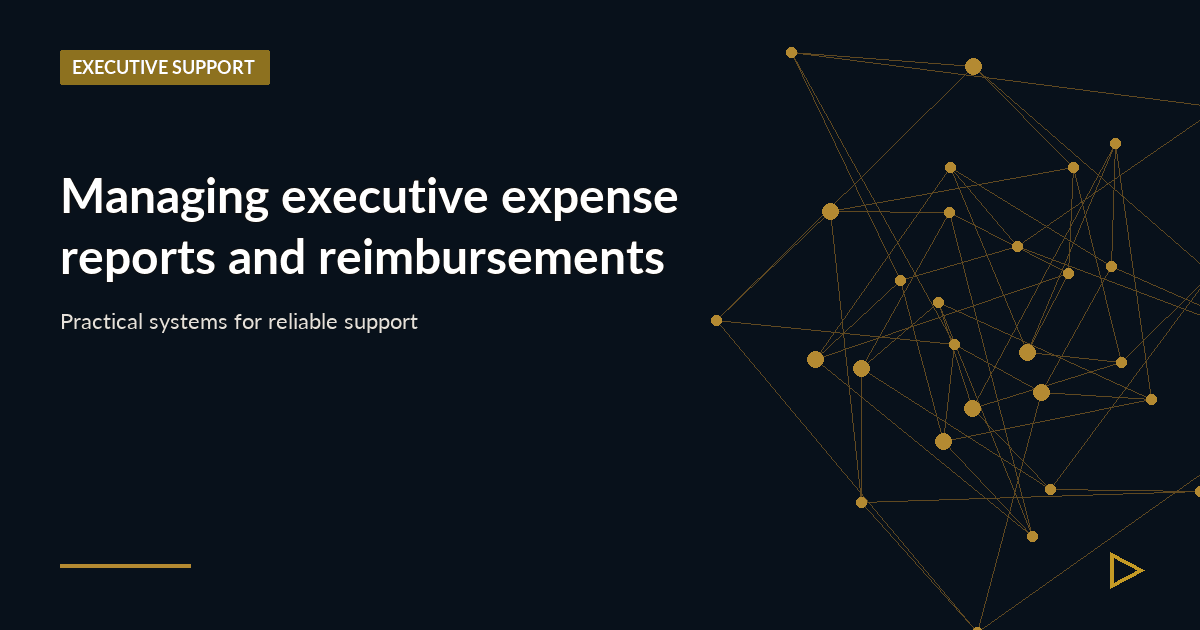 Illustration for Managing executive expense reports and reimbursements