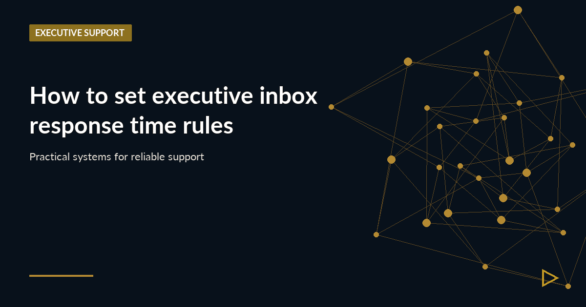 Illustration for How to set executive inbox response time rules
