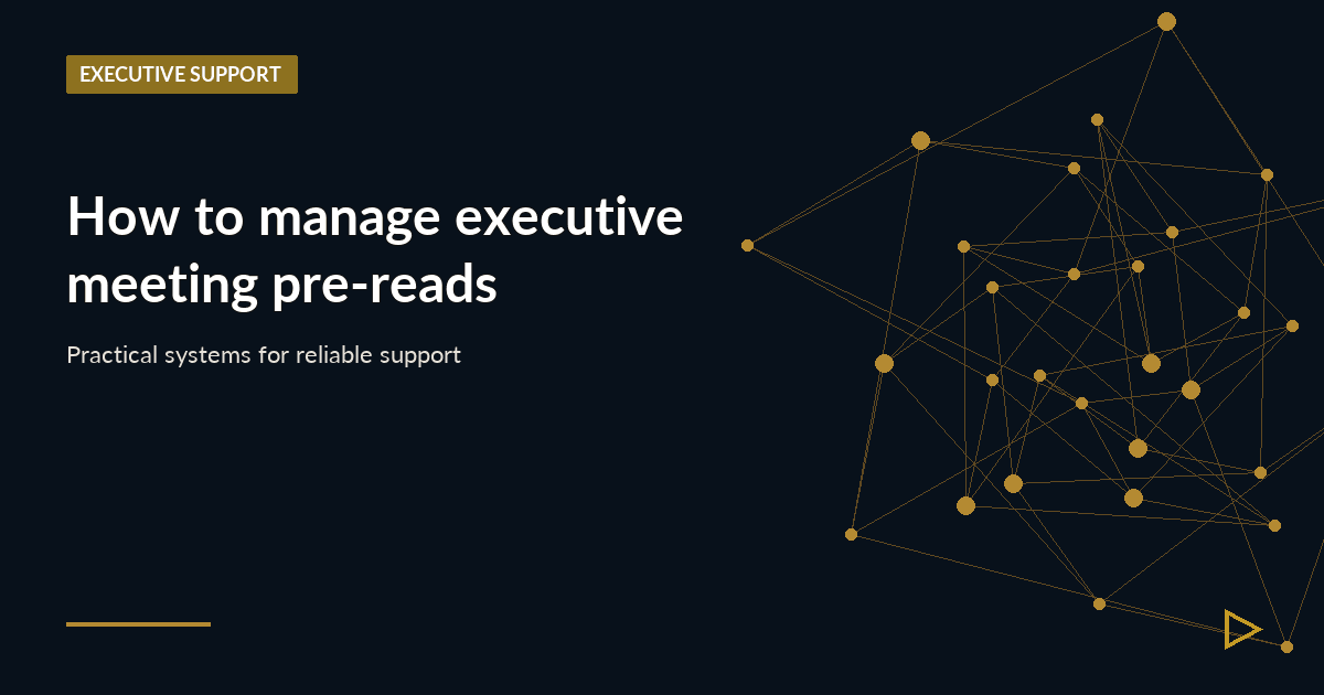 Illustration for How to manage executive meeting pre-reads