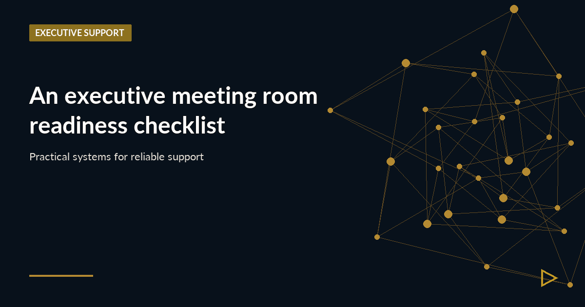 Illustration for An executive meeting room readiness checklist
