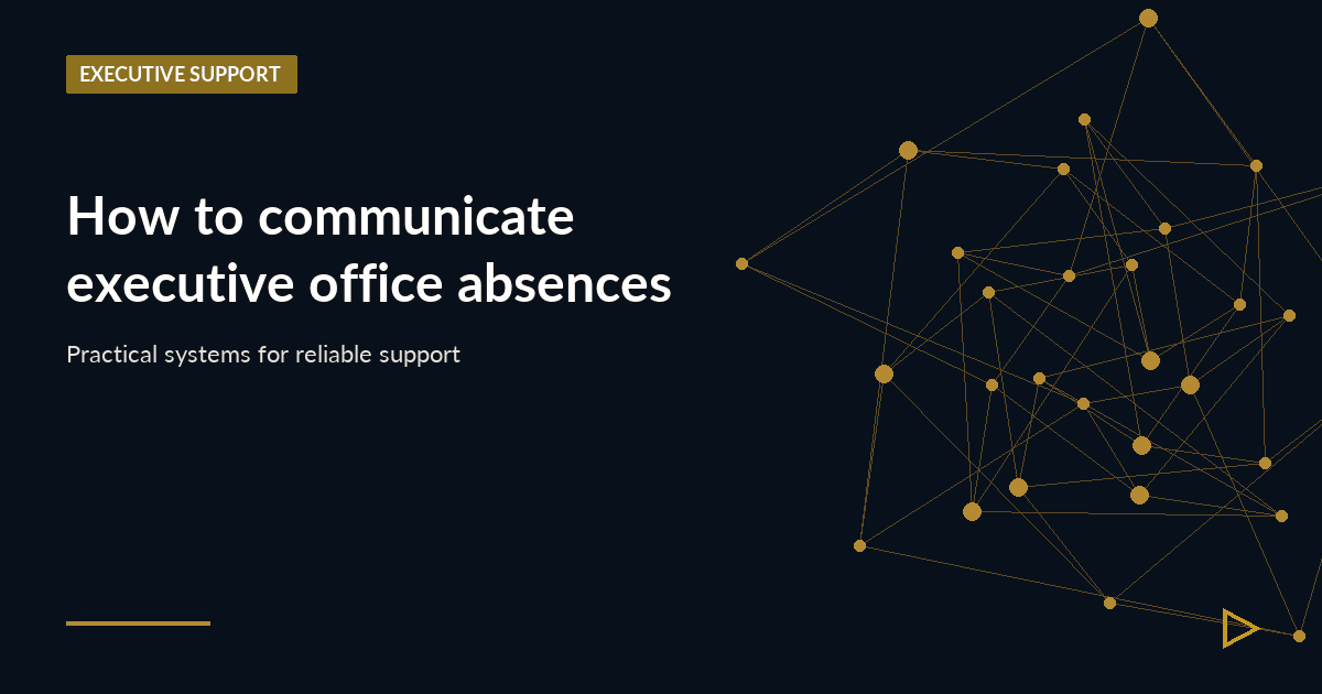 Illustration for How to communicate executive office absences
