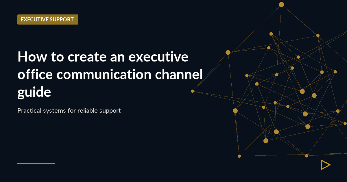 Illustration for How to create an executive office communication channel guide