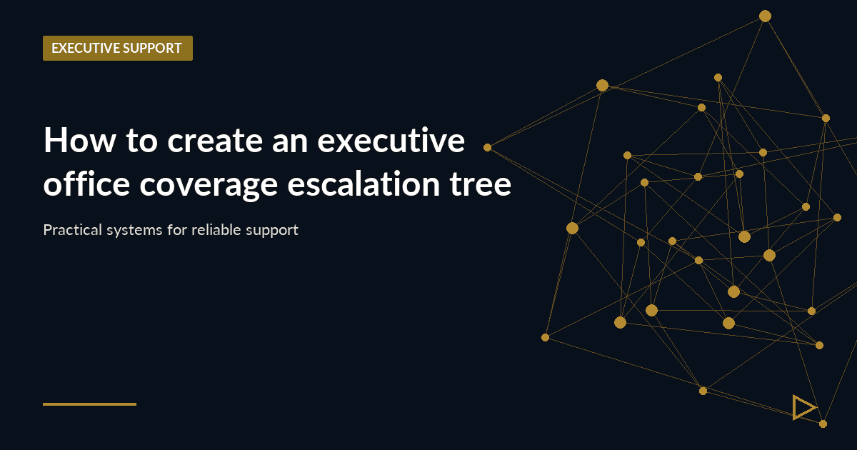 Illustration for How to create an executive office coverage escalation tree
