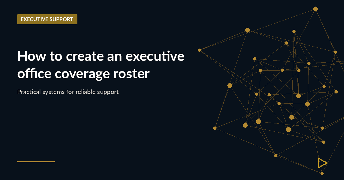 Illustration for How to create an executive office coverage roster