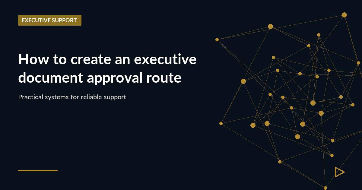 Illustration for How to create an executive document approval route