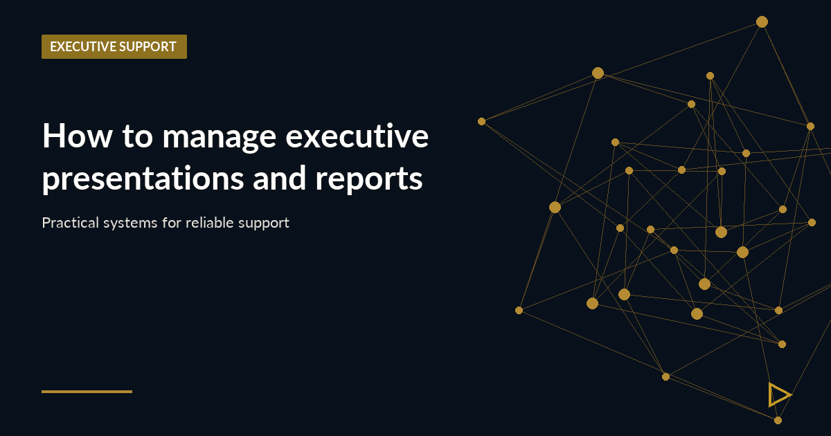 Illustration for How to manage executive presentations and reports
