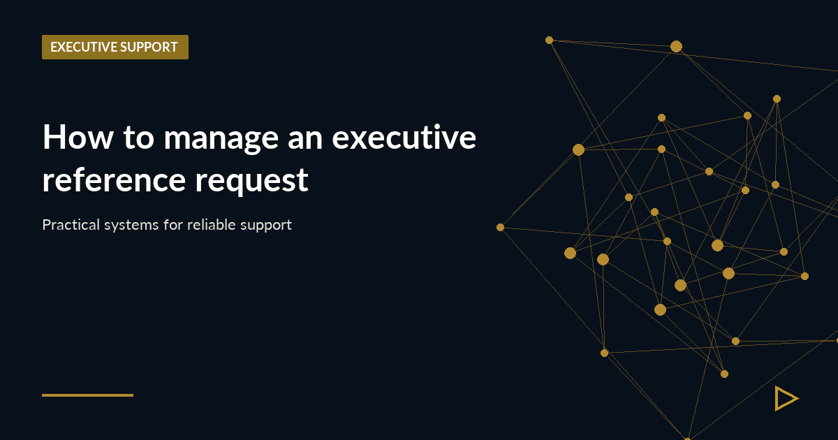 Illustration for How to manage an executive reference request