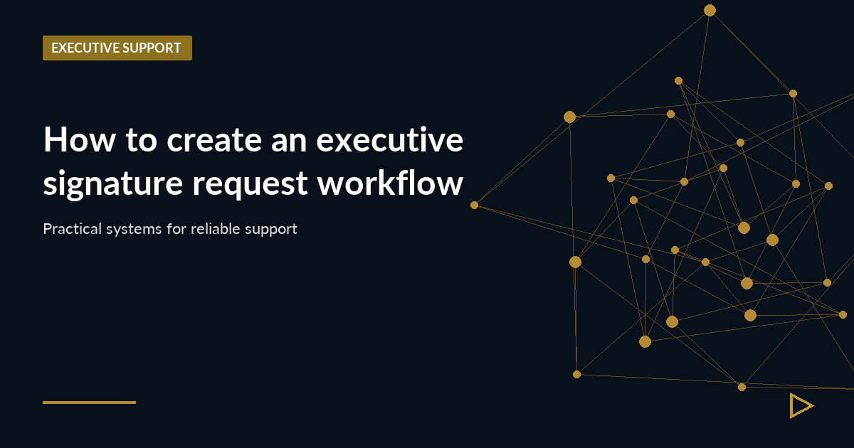 Illustration for How to create an executive signature request workflow