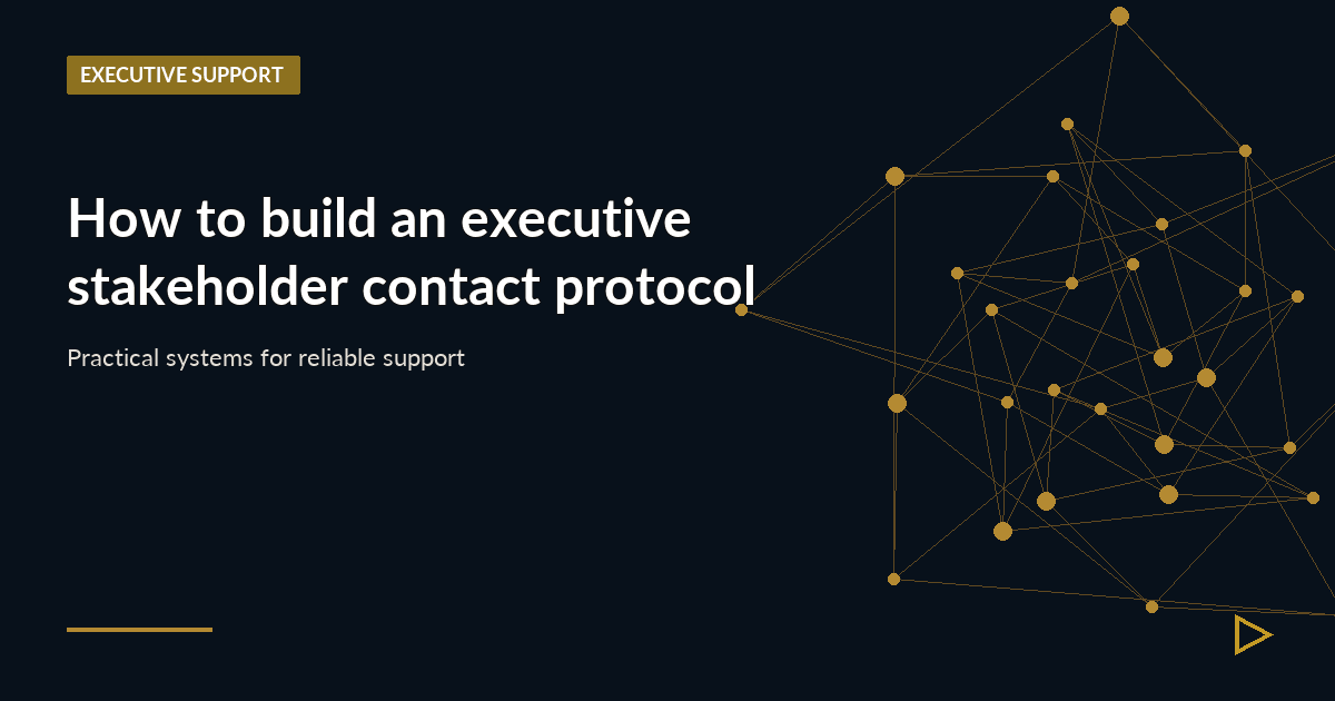 Illustration for How to build an executive stakeholder contact protocol