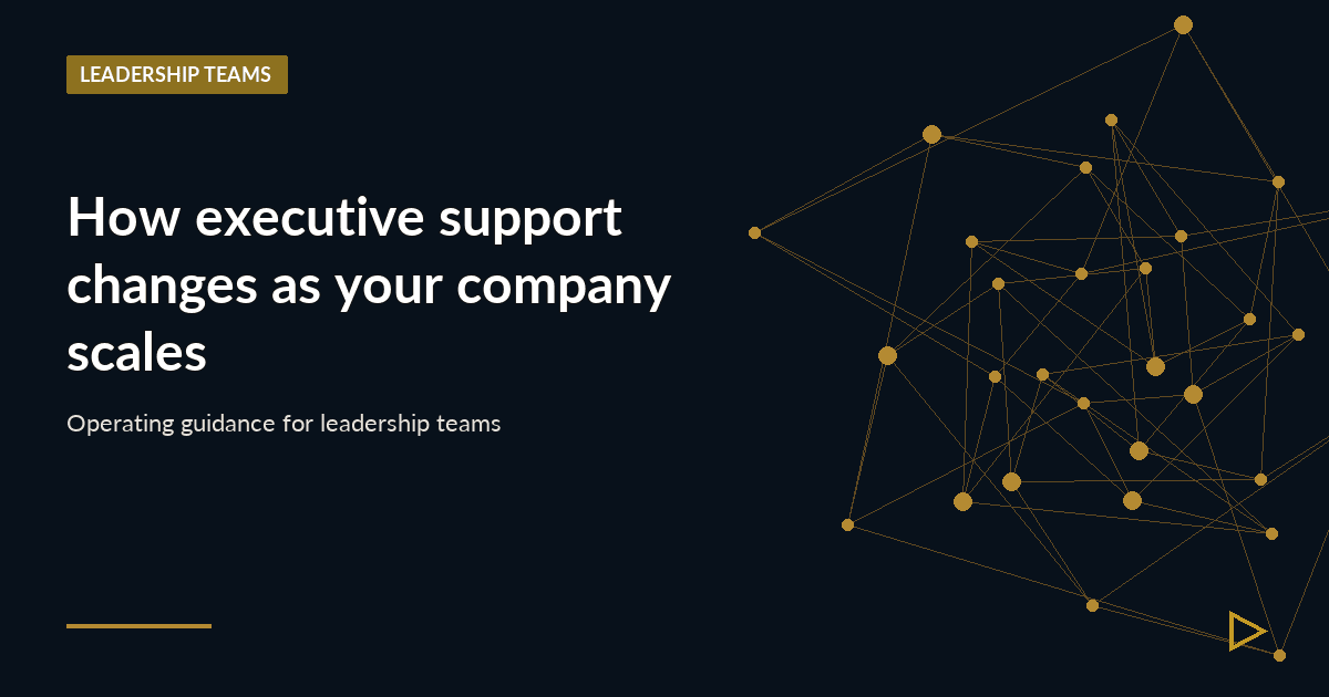 Illustration for How executive support changes as your company scales