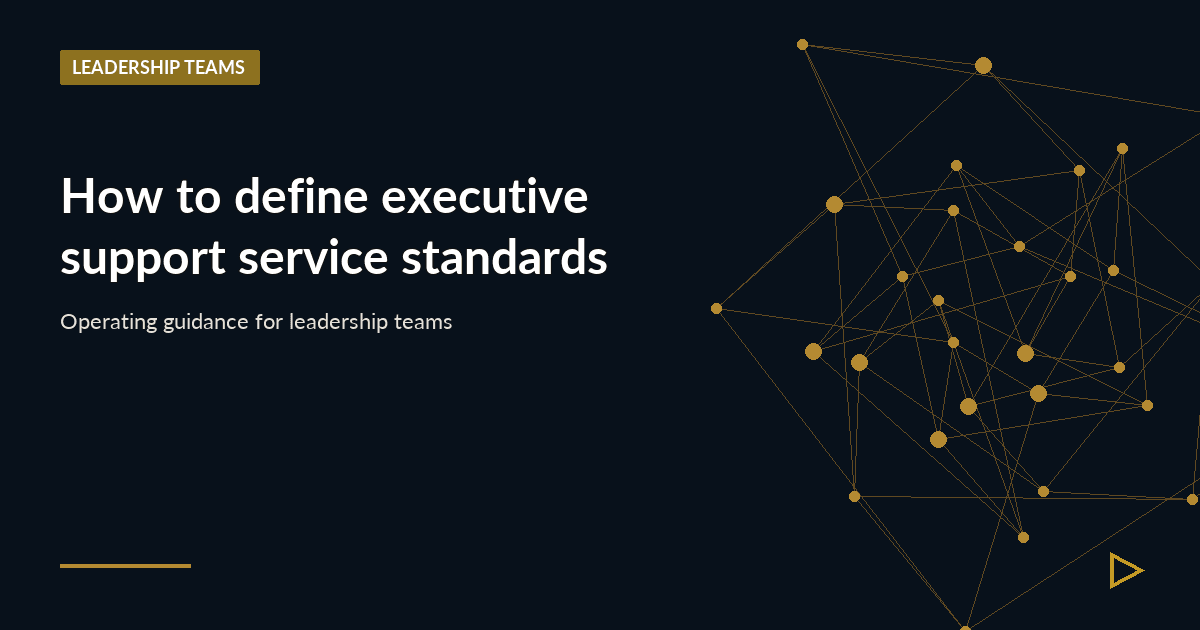 Illustration for How to define executive support service standards