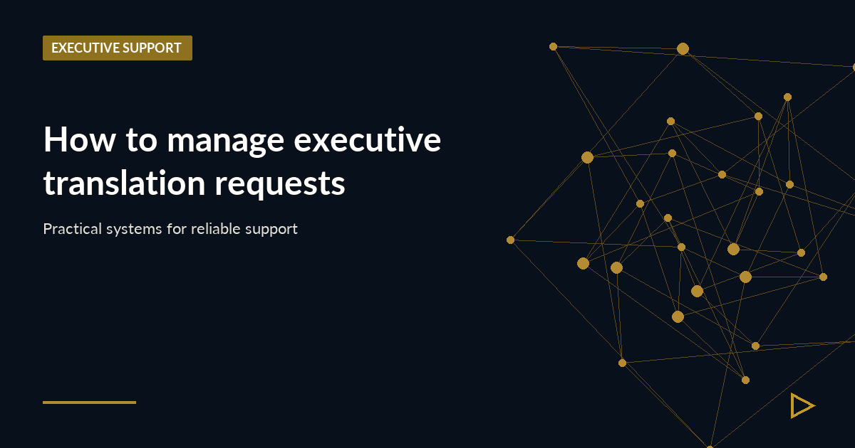 Illustration for How to manage executive translation requests