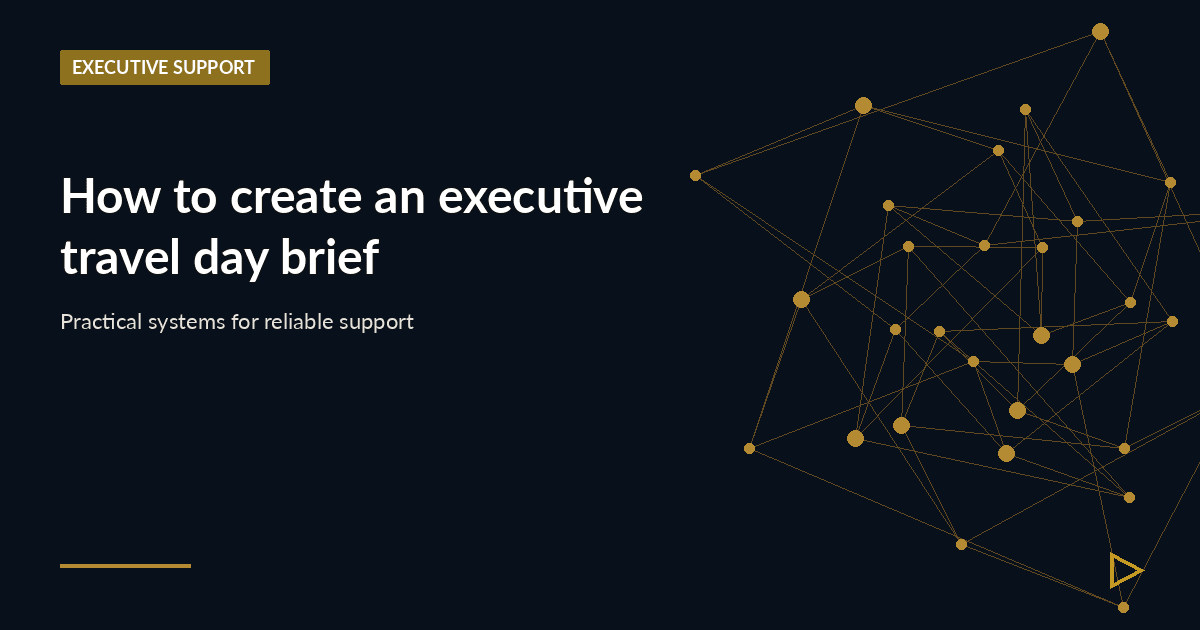 Illustration for How to create an executive travel day brief