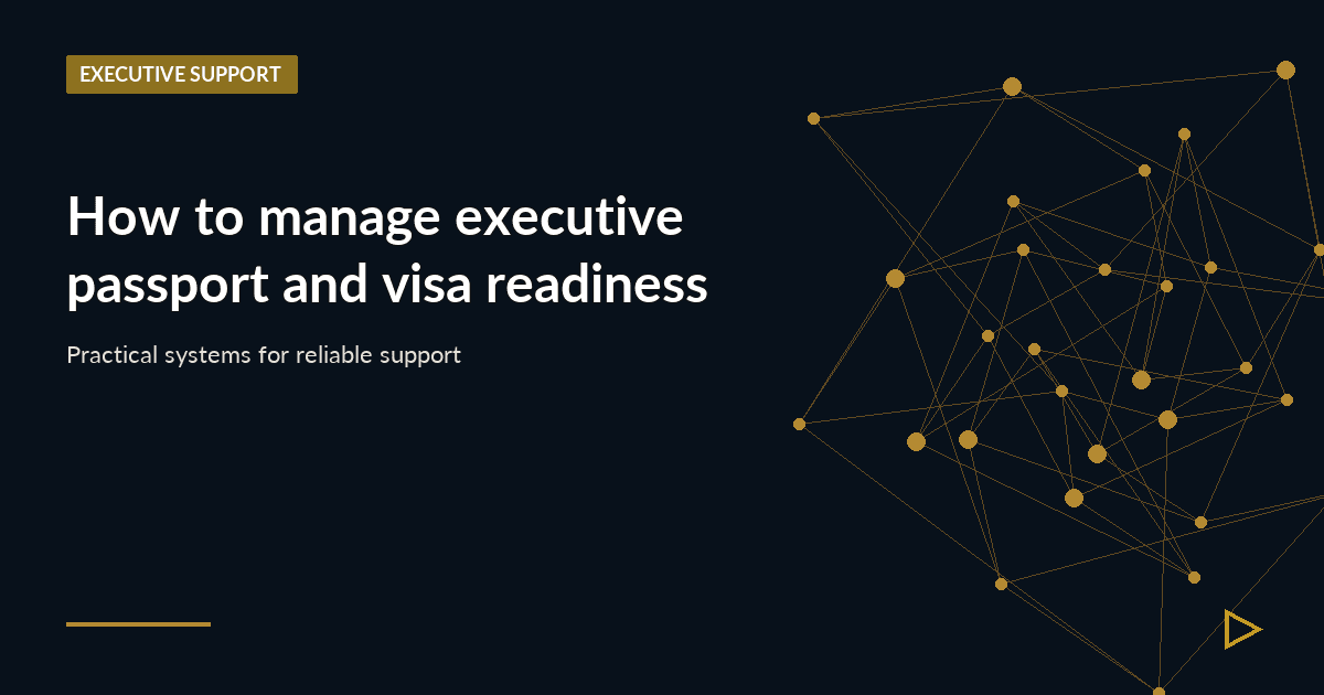 Illustration for How to manage executive passport and visa readiness