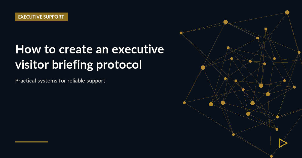 Illustration for How to create an executive visitor briefing protocol