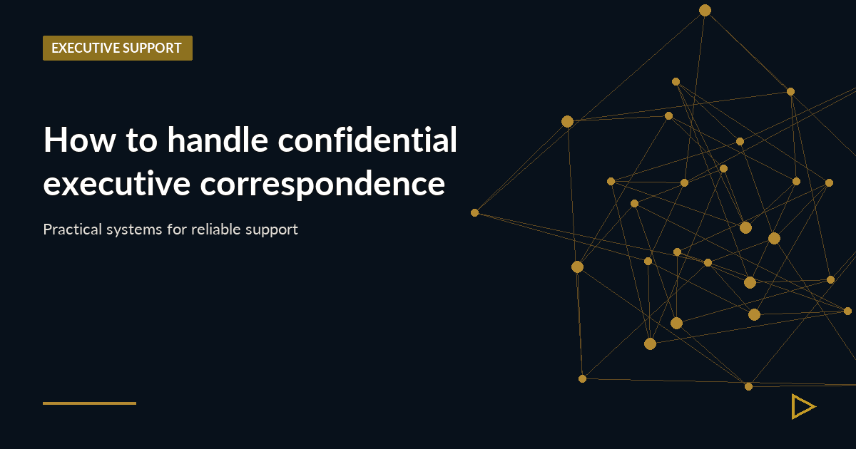 Illustration for How to handle confidential executive correspondence