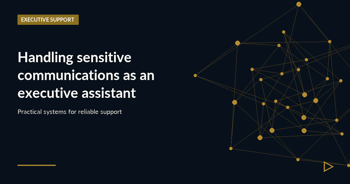 Illustration for Handling sensitive communications as an executive assistant